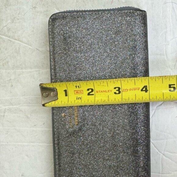 Kate Spade Lola Glitter Zippy Leather Large Zip Around Continental Wallet Clutch - Picture 16 of 16